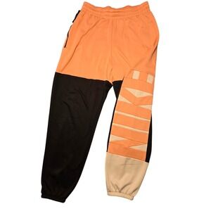 Nike Therma Fit Color Block Joggers Orange Black Men's Size L DA6368 693